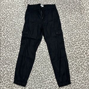Evereve Tessa Linen utility/cargo jogger size 27 Black